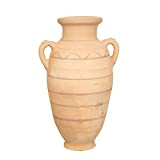 Biscottini Vaso terracotta del sahara 50x24x30 cm | Vasi terracotta grandi fatti a mano | Anfore da giardino decorative e ...
