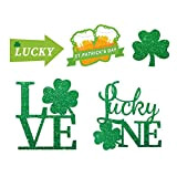 Bkebge 5PC St. Patrick's Day Decorations Outdoor Garden Yard Lawn Sign with Stakes Home Decoration Party Festival (Multicolor)