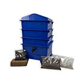 Blu Tiger Rainbow standard Wormery composter, con 3 vassoi impilabili, Organic compost Bin,