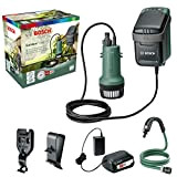 Bosch Pompa sommersa a batteria GardenPump 18 (1x batteria, sistema da 18 Volt, confezione in cartone)