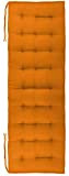 Brandsseller - Cuscino per panchina da 120x40x4 cm ideale per ambienti interni ed esterni, con 27 cuciture trapuntate Terracotta