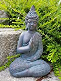 Buddha seduto per interni ed esterni (resistente al gelo), statua come punto di riposo mediano in giardino o stanza, in ...
