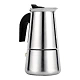 Caffettiera, acciaio inossidabile sicuro e sano Moka Pentola per caff¨¨ espresso Stufa Uso per ufficio domestico 100 ml / 200 ...