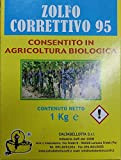 CALTABELLOTTA ZOLFO CORRETTIVO 95 Giallo kg. 1 Polvere SECCA per Agricoltura Verdura