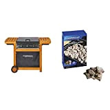 Campingaz Barbecue Gas Adelaide 3 Woody Dual Gas, Grill Barbecue a Gas a 3 Bruciatore, Potenza di 14 kW, Griglie ...