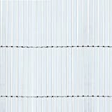Canniccio Sintetico a Canne Intere da 7 mm, Schermante Frangivista, Tenax Colorado, Colore Bianco 1,50 x 5 m