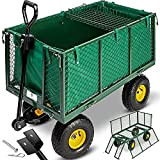 Carrello Kesser® Carrello da trasporto da 550 kg Carrello da giardino Carrello per gli attrezzi Carrello manuale NUOVO I verde
