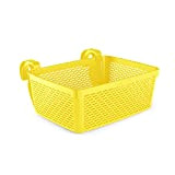 Carrie Box 2.0 Cesto portaoggetti in plastica riciclata, accessorio per piscina, telaio piscina, portabicchieri, colore giallo