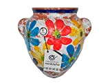 Ceramica rambilena | Vaso da appendere con orza | Vaso di terracotta da appendere | Vaso da parete | Cordoba ...