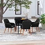 Chenshu Set di mobili da giardino con cuscini, tavolo da giardino con sedie, set di mobili da giardino, set di ...