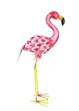 Christmas Concepts® Pink Metal Free Standing Flamingo - Decorazione da Giardino Interno/Esterno (61 Centimetri Rosa e Bianco)