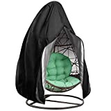 Chstarina 190 * 115cm 210D Oxford impermeabile da giardino Egg Chair Cover Anti polvere Large Swing Cocoon Chair Cover Heavy ...
