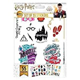 Cinereplicas Harry Potter - Loghi adesivi (Set di 55) - Licenza ufficiale