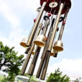 Cinese tradizionale stupefacenti 10 Tubi 5 campane di bronzo Yard Garden Outdoor Living Wind Chimes 85 centimetri può portare buona ...