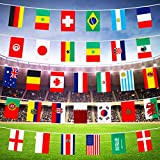 cobee Banner per la Coppa del Mondo 2022, bandiera a doppia faccia dei paesi delle 32 squadre bandiera Qatar 2022 ...