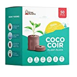 Coco Coir Plant Plug - 100% Organic Expandable Coco Coir Pellet Seed Germination 30mm Pack of 50 -100% Peat Free ...