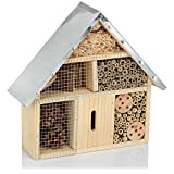 com-four® Hotel per insetti in legno - Hotel per api per insetti volanti, coccinelle, farfalle e mosche - Casa degli ...