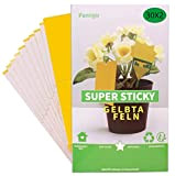 Confezione da 60 adesivi gialli premium moscerini per il controllo dei parassiti delle piante d'appartamento, trappola per mosche ideale contro ...