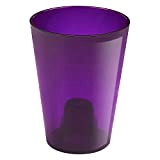 Coprivaso vaso per piante Coubi cono, altezza 16,5 cm, colore: viola trasparente