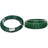 Corderie Italiane 002014096 Filo Ferro Plastica, Verde, 2.7 Mm, 100 M & 002014089 Filo Ferro Plastica, Verde, 2.2 Mm, 100 ...