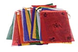 Cosynee - 25 bandiere tibetane in cotone per preghiera buddista, mantra e Buddha del cavallo, per nepalese