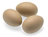 Covata di 3 uova di gallina finte per incoraggiare le galline a deporre le uova, a essere pronte a covare ...