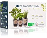 CULTIVEA® Set completo - Fai crescere le tue di erbe aromatiche - 100% semi ecologici e biologici - Semi con ...
