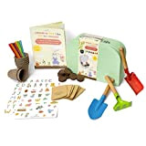 CULTIVEA® Valigia Stickers - Kit pronto per la coltivazione - Vasi di semi - Semi biologici - Attività divertente, Idea ...