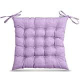 Cuscino per sedia, 40 x 40 cm, in cotone, colore viola oekoTex