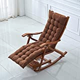 Cuscino per sedia a sdraio, spessore 8 cm, cuscino per sedia a dondolo, per interni ed esterni (120 x 50 ...