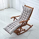Cuscino per sedia a sdraio, spessore 8 cm, per sedie a dondolo, per interni ed esterni (120 x 50 cm, ...