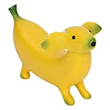 Decorazione Divertente del Cane di Banana, Adorabile Unica Scultura di Cane di Banana Tinta a Mano Ampia Applicabilità per Il ...
