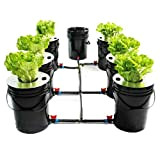 Deep Water Culture Hydroponic DWC System 5 Gallon 7 Bucket Kit DWC Hydroponic System Grow Kit per piante utenti, verdure, ...