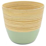 Dehaus® Elegante vaso in bambù fatto a mano, per piante domestiche, vasi da fiori, vasi da fiori contemporanei, fioriere in ...