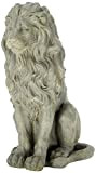 Dehner – Figura Leone, ca. 52 x 36 x 25 cm, Magnesia, Grigio/Marrone