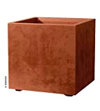 DEROMA Vaso Cubo in plastica Millennium cm 39 Corten