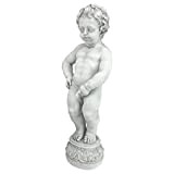 Design Toscano Manneken Pis, statua del Bambino che fa la pipì Decorazione da giardino con fontana d'acqua Giochi d'acqua , ...