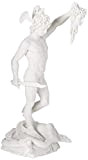 Design Toscano WU72918 Legato Statua in Marmo Perseo Decapitazione di Medusa, Bianco