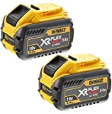 Dewalt DCB547 18 V / 54 V XR FLEXVOLT 9.0 Ah batteria DCB547-XJ-Twin Pack, 18 V, giallo