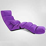 Divano chaise longue per interni, divano pieghevole pigro da pavimento imbottito, lettino con cuscino chaise divano