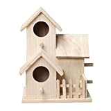 DIYARTS - Casetta per uccelli in legno, stile rustico, decorazione da giardino