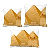 DIYthinker - Set di cuscini decorativi, motivo: piramide Egitta, motivo: Sfinge, idea regalo