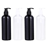 DOITOOL, 4 flaconi vuoti per shampoo, in plastica, dispenser per lozioni, cilindri ricaricabili, per condizionatori, oli Comestic da 300 ml ...