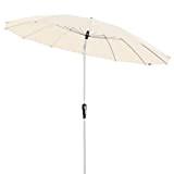 Doppler ombrellone in Alluminio Asia Look SL-AZ 250 cm Auto Tilt - Ideale per Il Giardino - Pieghevole - Natura ...