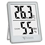 DOQAUS Termometro Ambiente Interno, Igrometro Termometro Digitale con Icona Comfort, Monitor di Temperatura e Umidità per Ambienti, Mini Termometro da ...