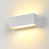 Dr.lazy 12W LED lampada da parete Lampada Muro in Alluminio Applique da parete Esterna impermeabile IP65 Faretto soggiorno/terrazzo/giardino 3000K bianco ...