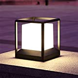 Dr.lazy 18W Lampione a led lampioncino lampada illuminazione da esterno palo da giardino per sentieri moderno, IP65, paletto da sentieri, ...