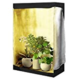 DREAMADE Grow Box Tenda per Coltivazione di Piante, Tenda per Coltivazione Idroponica, Nero (120 x 60 x 180 cm)