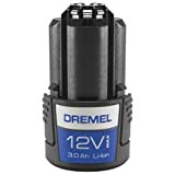 Dremel 12V3 Batteria di ricambio agli ioni di litio (batteria 12V 3Ah - accessorio per l'utensile multifunzione Dremel 8260)