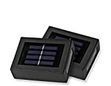 EASYmaxx Lampada da parete a energia solare – Set da 2 pezzi compatto e senza fili: ideale per angoli scuri ...